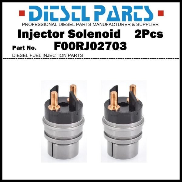 2x Injector Solenoid F00RJ02703 for 0445120050 0445120080 0445120150 0445120204
