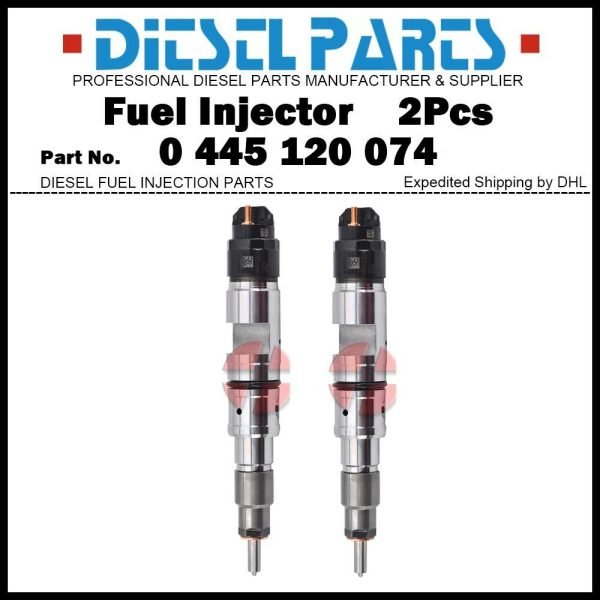 2Pcs Fuel Injector 0445120074 4902525 for Renault Mildium Premium II 4.2D 7.2D
