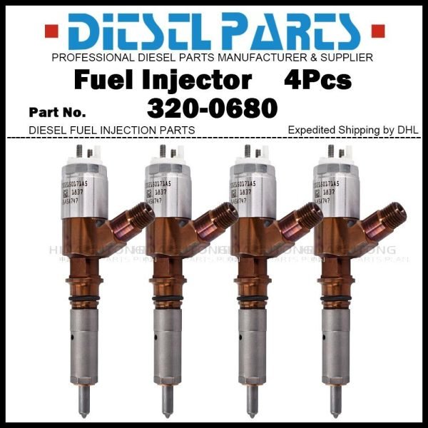 4 Fuel Injector 320-0680 2645A747 10R7672 for Caterpillar C4.4 M315D M318D M322D