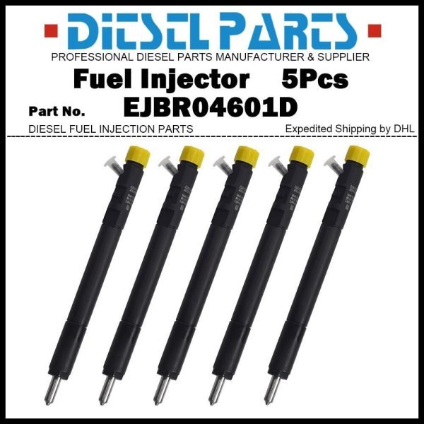 5Pcs Fuel Injector EJBR04601D A6650170321 for Ssangyong Rexton Kyron Rodius 2.7d