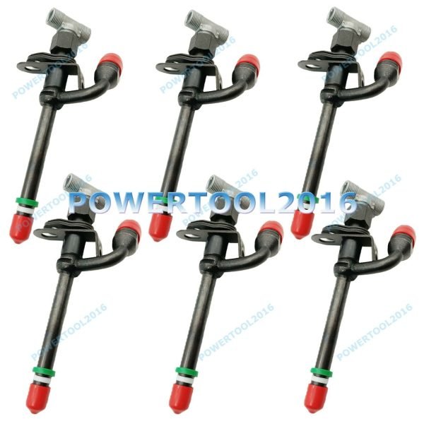 6 pcs Pencil Fuel Injector RE36935 for John Deere JD 70D 190E 5200 5300 5500