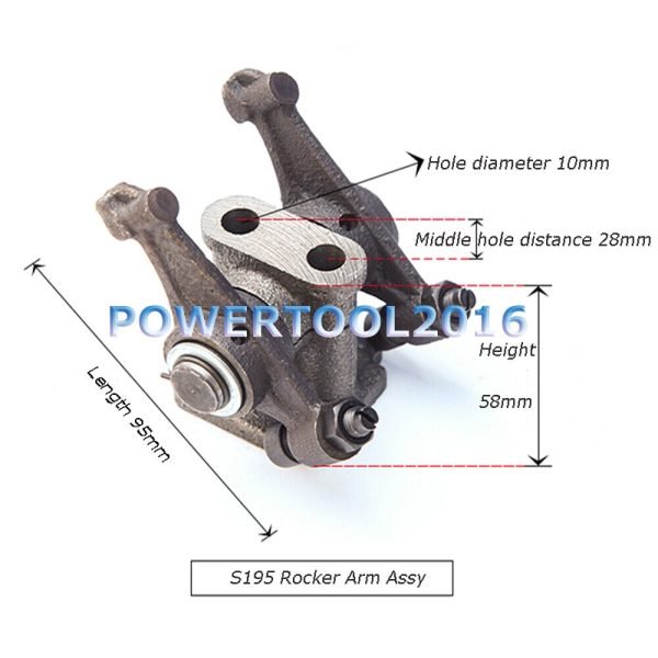 New Rocker Arm Assy & Fuel Injector for Diesel Engine S195 Non-Direct Injection