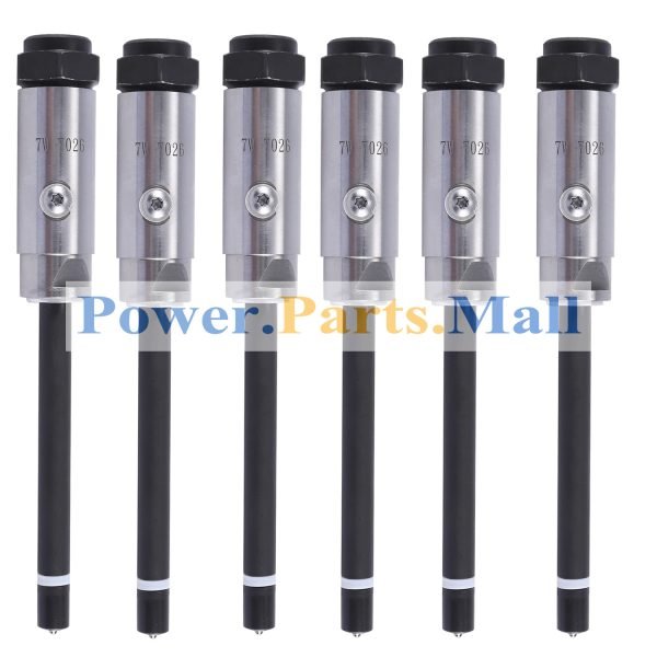 6 PC Fuel Injector 7W7026 0R3423 Fit For Caterpillar Tractor D9R Engine 3406B