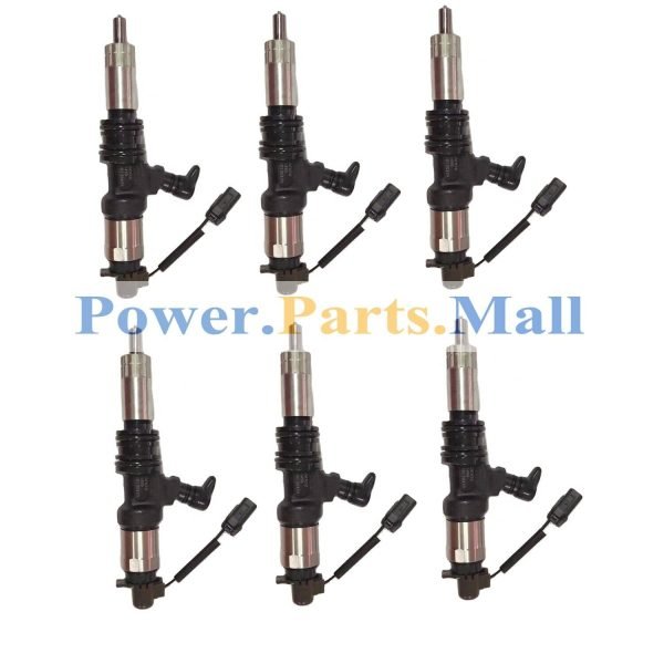 6 pc Diesel Fuel Injector 095000-5450 ME302143 For Mitsubishi 6M60 Engine