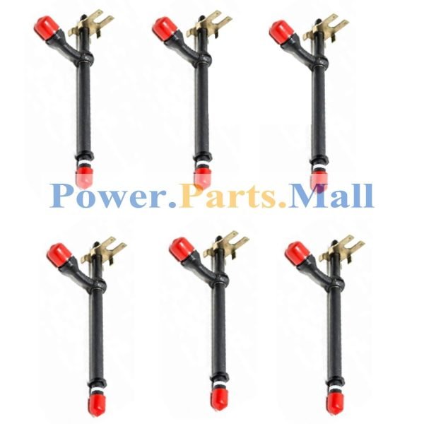 6pc Fuel injector A138322 Fit For Case 1150B 1450 300C 400C 880B 980 980B W20B