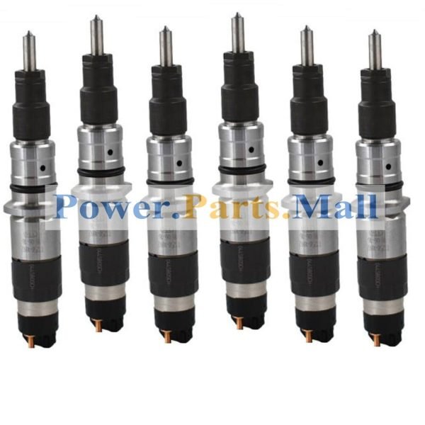 6 PC New Fuel Injector 0445120059 0445120231 For Cummins QSB6.7 Engine