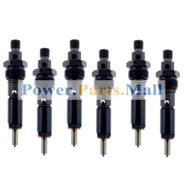6 PC Fuel injector J919343 Fit For Case 580SK 580L 580SL 590SL 650G 850E 9030