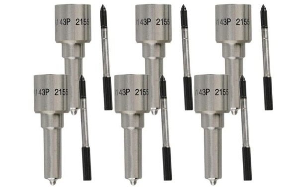 DLLA143P2155 Fuel Injector Nozzle for 2007.5-2010 Dodge Ram 6.7L 0445120204 6Pcs