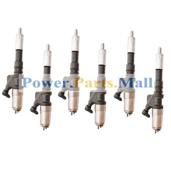 6 pc fuel Injector 095000-1211 095000-1210 Fit For Komatsu 6D125 Engine