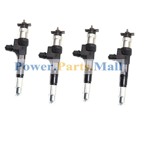 4 pc Common Rail Fuel Injector 095000-7510 1G410-53050 Fit For Kubota V6108