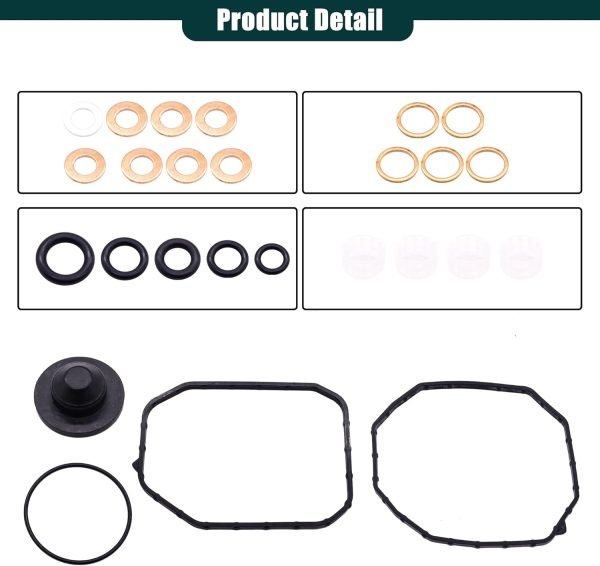 Injection Pump Rebuild Reseal Seal Kit 2467010003 Fuel Injection Pump Repair Kit Compatible with VW Jetta Golf Beetle 1.9L TDI MK4 1997 1998 1999 2000 2001 2002 2003 - Image 2